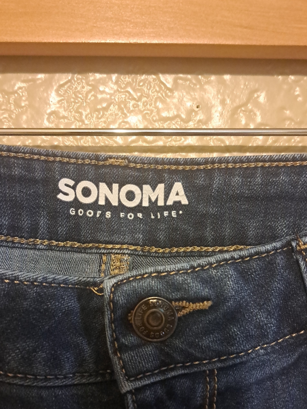 Sonoma Straight-Leg Dark Blue Women's Jeans Size 14R. - Picture 3 of 11